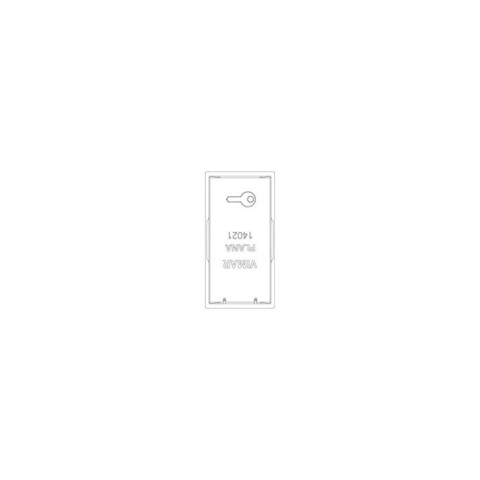 Vimar Plana 1 Module Button with Illuminated Key Symbol White 14021.P