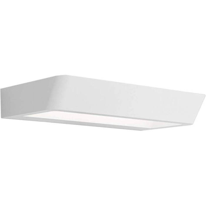 Belvedere white led wall light