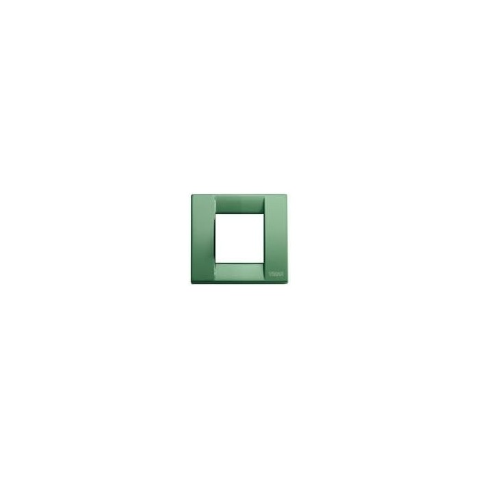 Vimar 17092.08 Idea Plate - 1-2 Modules, Sage Green Metal