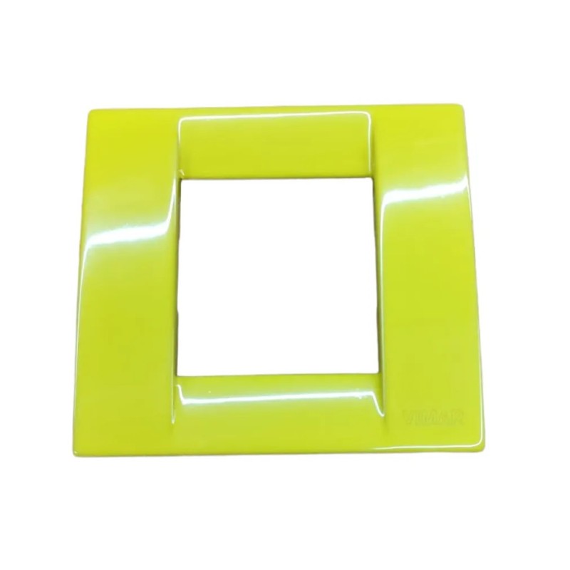 Vimar 17092.02 Idea Plate - 1-2 Modules, Yellow Metal Vimar 17092.02 Idea Plate - 1-2 Modules, Yellow Metal