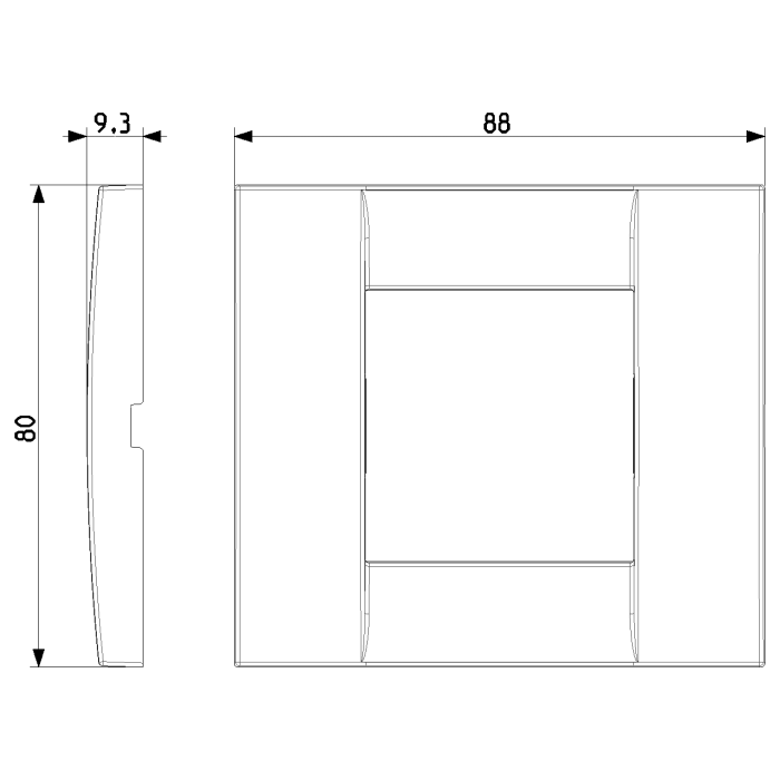 Placca Classica 1-2 Moduli – Bianco – IDEA