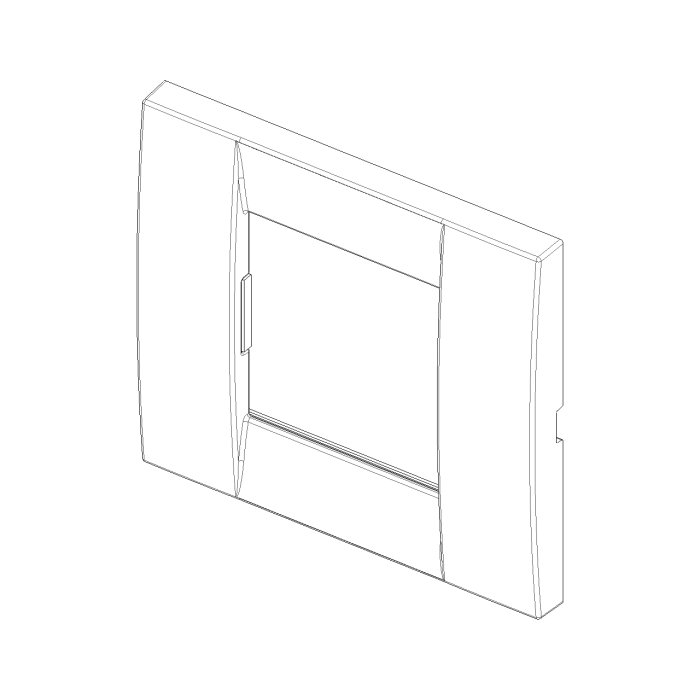 Placca Classica 1-2 Moduli – Bianco – IDEA