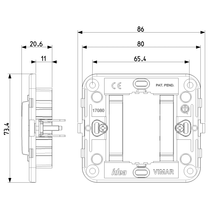 Smooth Support 1 Module – White – IDEA