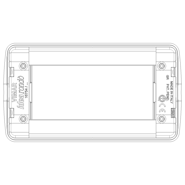 Rondò Plate 4 Modules – Metallic Chrome – IDEA