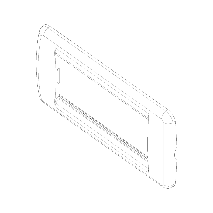 Rondò Plate 4 Modules – Metallic Chrome – IDEA