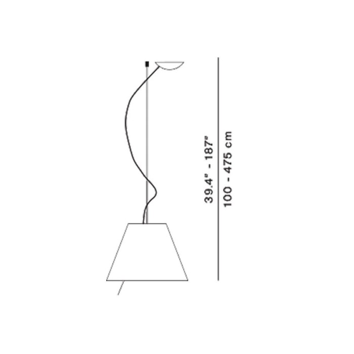 Luce plan Costanza large suspension 3x100w onoff