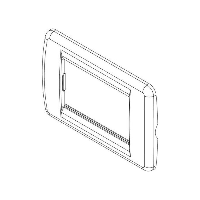 Rondò 3 Module Plate – Metallic Silver – IDEA