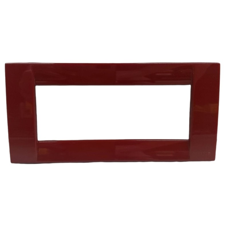 Placca Idea Tecnopolimero 5 posti Rosso Rubino Placca Idea Tecnopolimero 5 posti Rosso Rubino