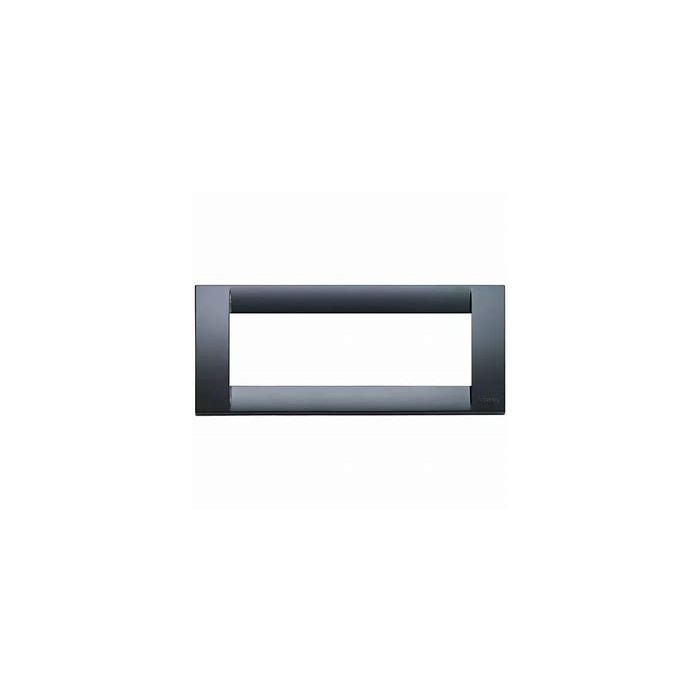 Idea Plate in Technopolymer 6 Places Grey - Vimar 16746.15