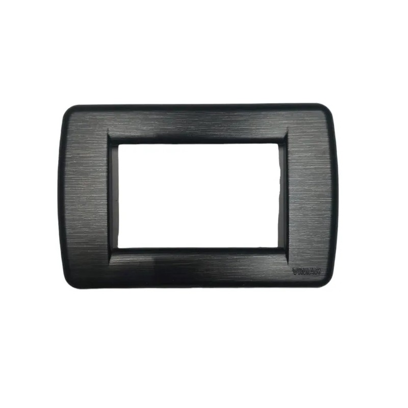 Vimar Idea 3 Module Plate in Satin Black Technopolymer - 16763.47 Vimar Idea 3 Module Plate in Satin Black Technopolymer - 16763.47