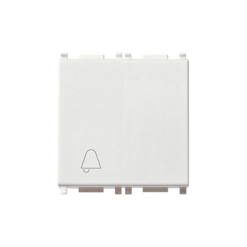 1 Pole NO 10A 2 Module Button for Bell - Vimar 14008.2.C 1 Pole NO 10A 2 Module Button for Bell - Vimar 14008.2.C