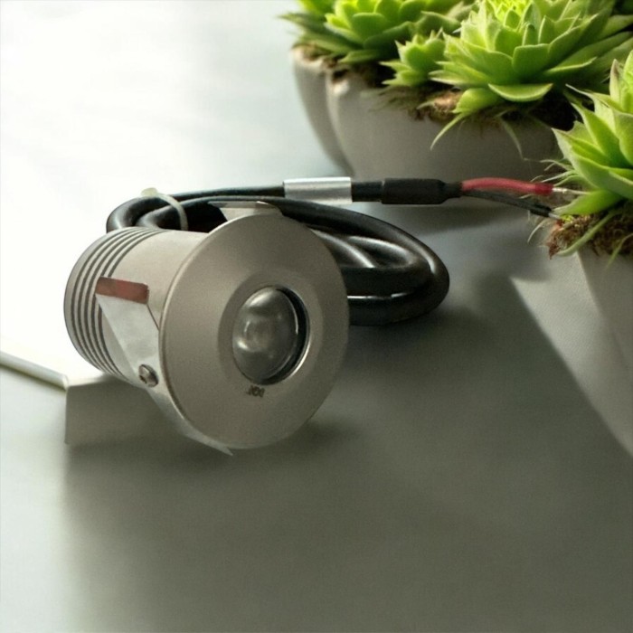 LED Recessed Floor Spotlight Driveable IP67 50 IP67 2Wx3 500mA 3EM GRI 5000K