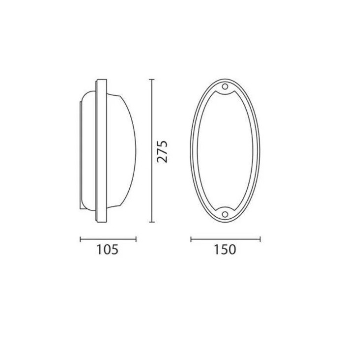 IGuzzini Ellipse grande 150x275 c/8 led neutral white