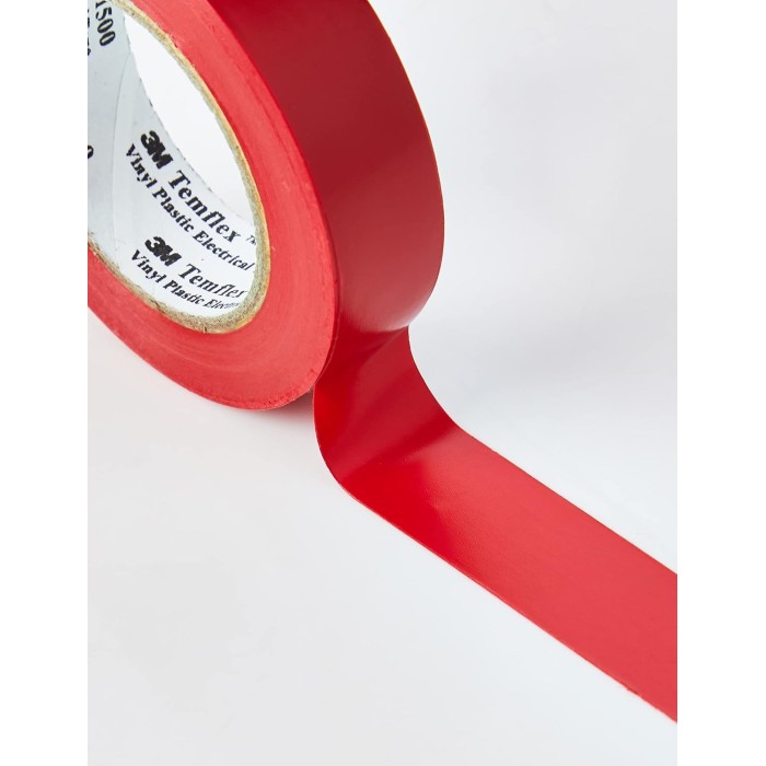 Nastro Isolante Temflex 1500 3M - Rosso 15mm x 10m