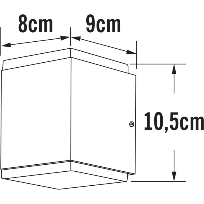 Konstsmide Monza 7991-370 – Applique da Parete LED per Esterni, Moderna ed Elegante