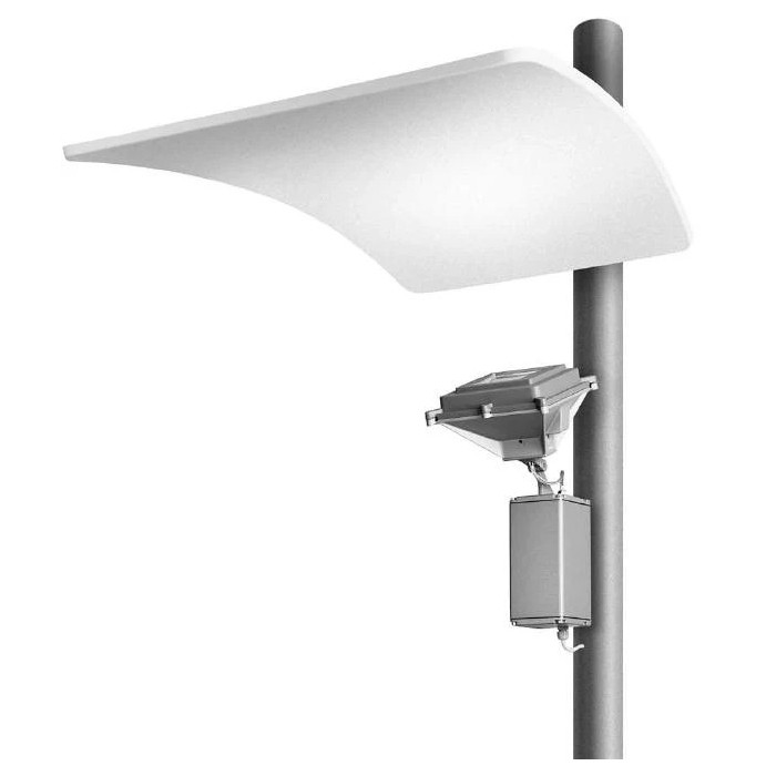 MiniNuvola - Indirect Outdoor Lighting System, 150W Metal Halide, RX7s Socket, Wall Mounting