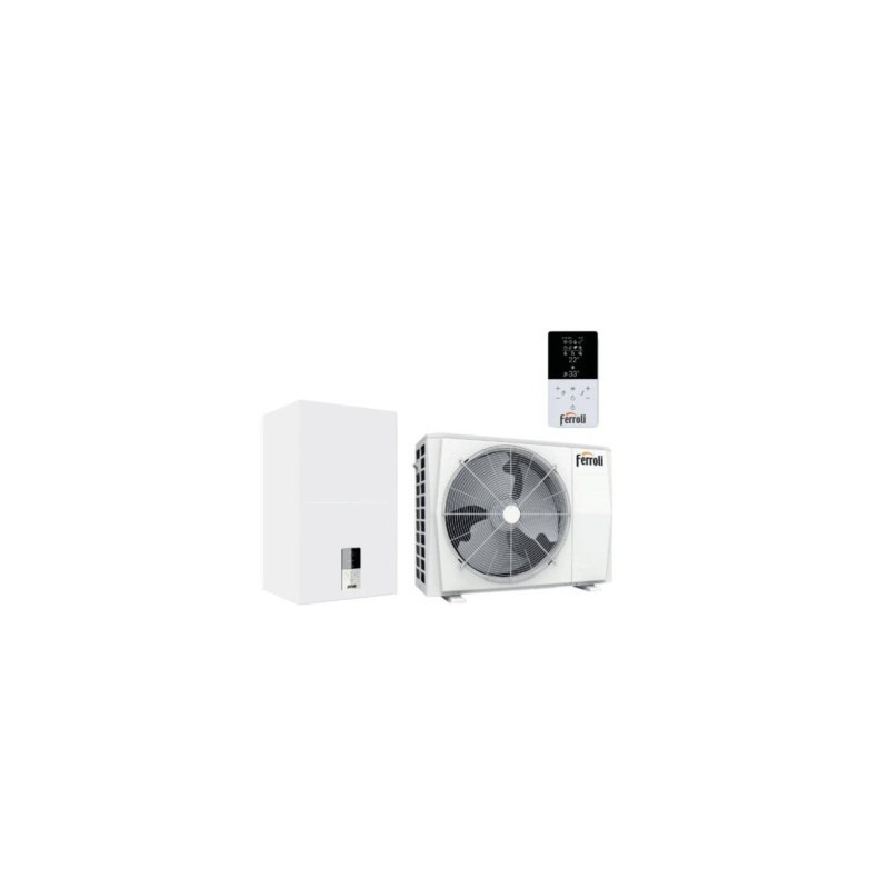 Hybrid Heat Pump FERROLI - FRL0XHK8GWA OMNIA S 3.2 HYBRID 28C 8kw External Unit + Internal Unit + Control Command Hybrid Heat Pump FERROLI - FRL0XHK8GWA OMNIA S 3.2 HYBRID 28C 8kw External Unit + Internal Unit + Control Command