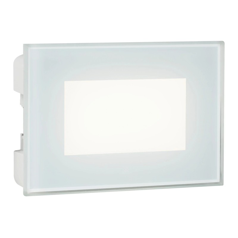 Stone Square Recessed Spotlight in PVC 3W, 420 Lumen, IP65, White Color Stone Square Recessed Spotlight in PVC 3W, 420 Lumen, IP65, White Color