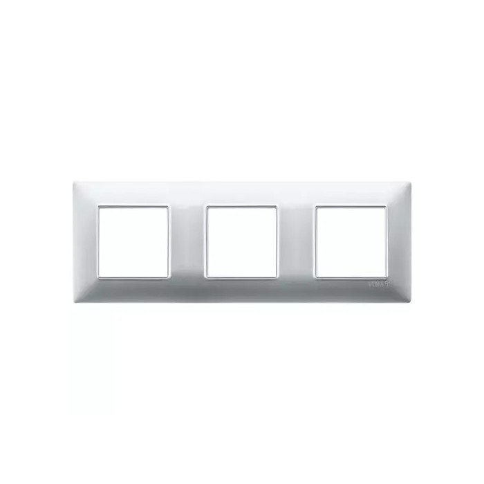 Vimar 6 Module Plate (2+2+2) - Idea Series, Silver Color
