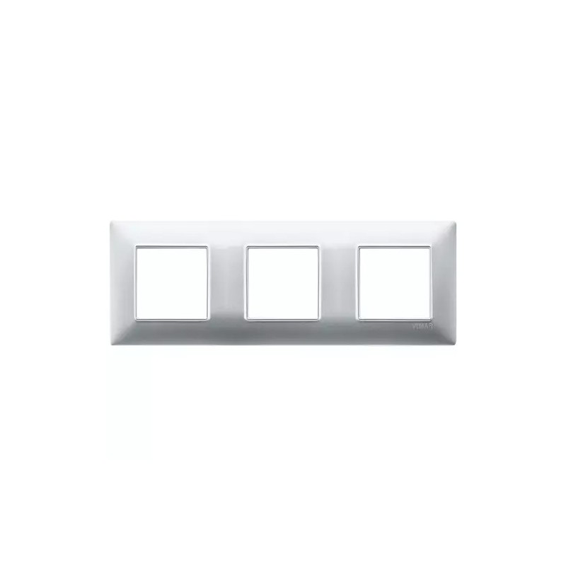 Vimar 6 Module Plate (2+2+2) - Idea Series, Silver Color Vimar 6 Module Plate (2+2+2) - Idea Series, Silver Color