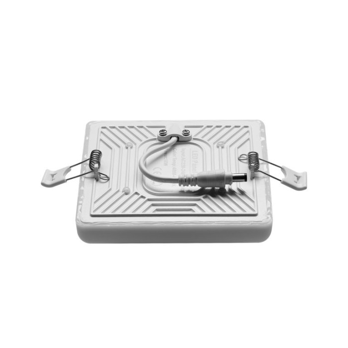 Fixed Recessed LED Spotlight WPL Inca Deco-SQ DWL Fix 9W 4000K White