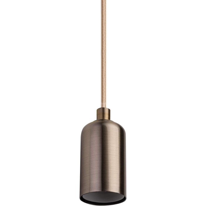 Pendant Lamp Holder Metal Pendant Hood E27 Brushed Bronze