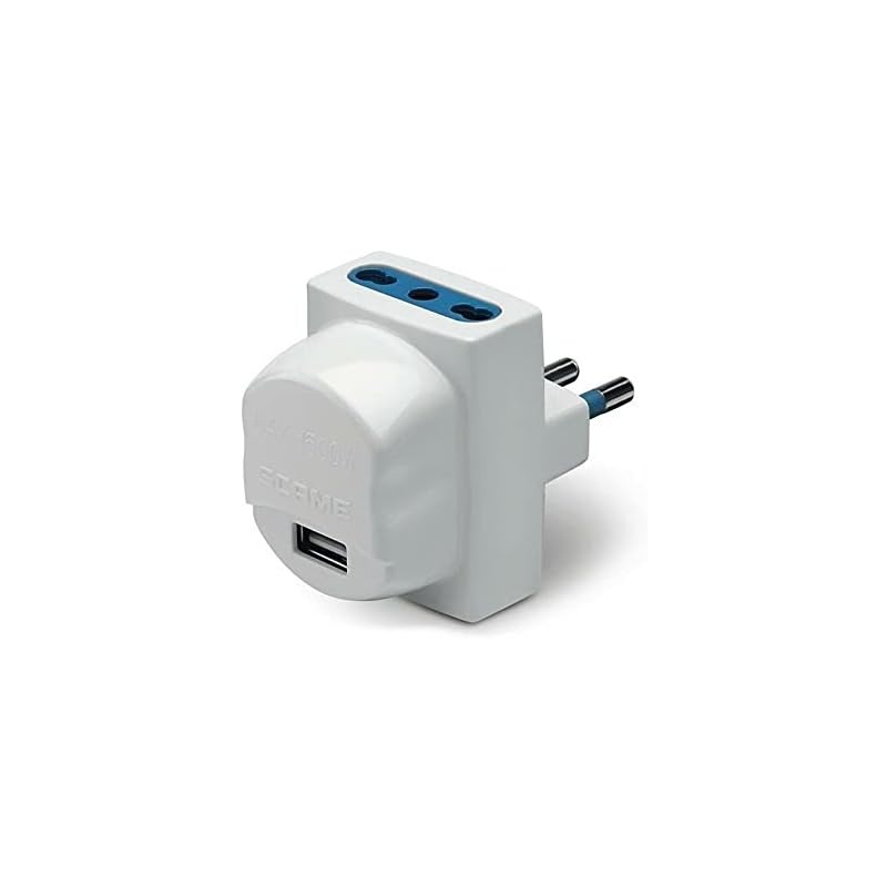 Adapt blueline usb+2 pr. 2p+t 16a-white Adapt blueline usb+2 pr. 2p+t 16a-white