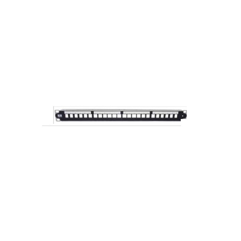 Netleo Srl Panel 24 exhaust ports for keystone inserts UTO/FTP Netleo Srl Panel 24 exhaust ports for keystone inserts UTO/FTP