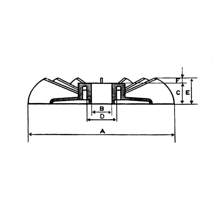 Fan hole 28 diam.187 bm100