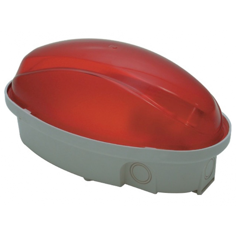 Red oval ceiling light for construction site 60W E27 IP65 250V AC Midi FANTON 62723 Red oval ceiling light for construction site 60W E27 IP65 250V AC Midi FANTON 62723