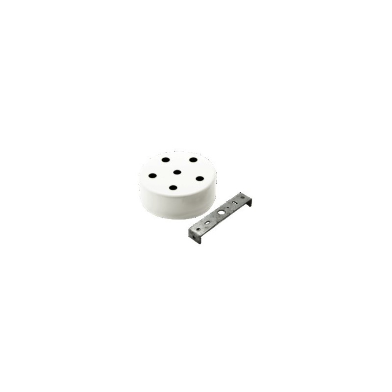 White cylindrical rosette 6 holes White cylindrical rosette 6 holes