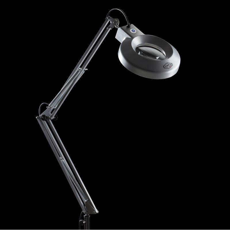 Rimsa 188-LEDBM Lamp m.188 hammered white led with magnifying glass Rimsa 188-LEDBM Lamp m.188 hammered white led with magnifying glass
