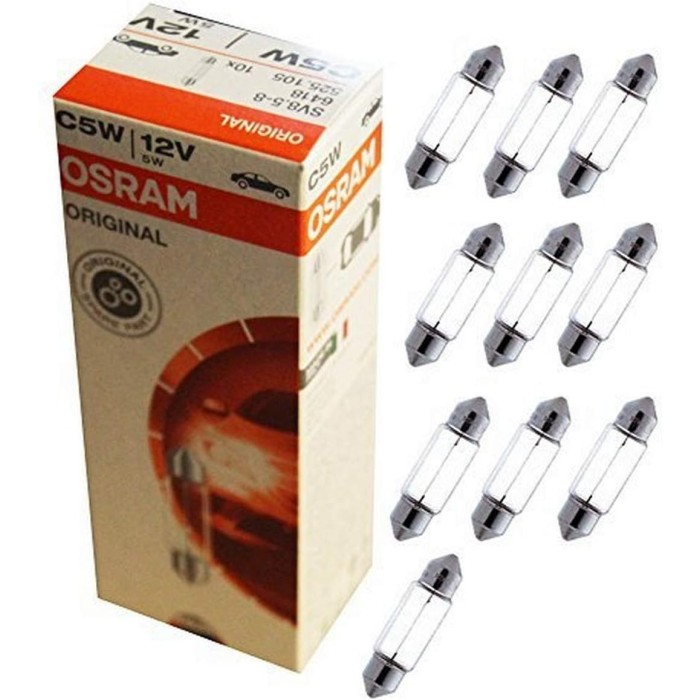 Car lamp sil 11x39 12v 5w (pack of 10 pieces)