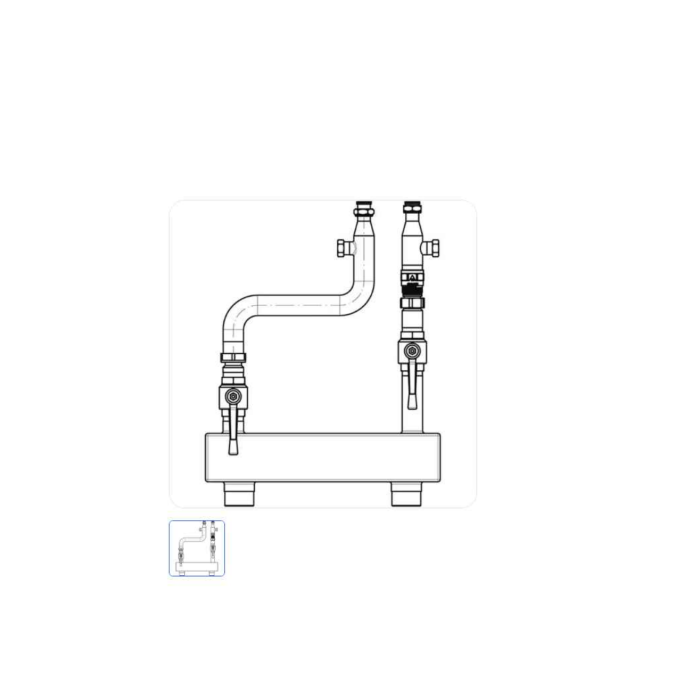 Hydraulic Kit with Separator for Single Boiler 35 kW (product code: 7111633)