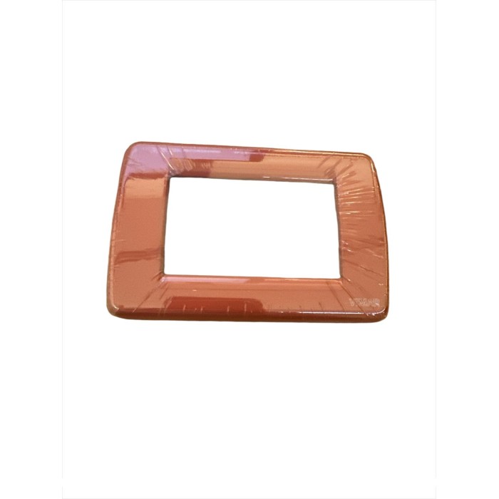 Round plate 3 mod. coral metal