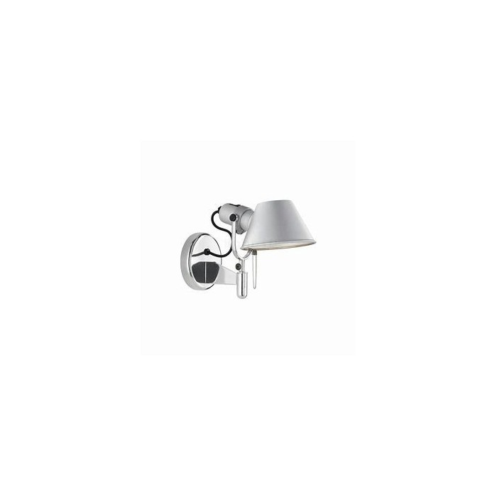 Tolomeo LED spotlight 3000k wall with dimmable switch aluminum