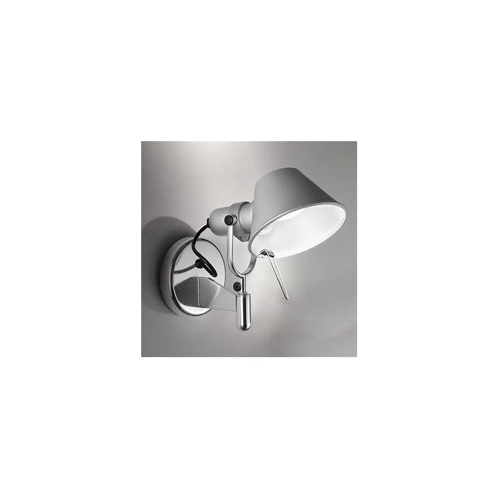 Tolomeo LED spotlight 3000k wall with dimmable switch aluminum