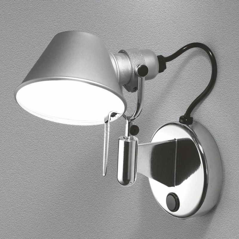 Tolomeo spotlight with interr.on-off aluminium Tolomeo spotlight with interr.on-off aluminium