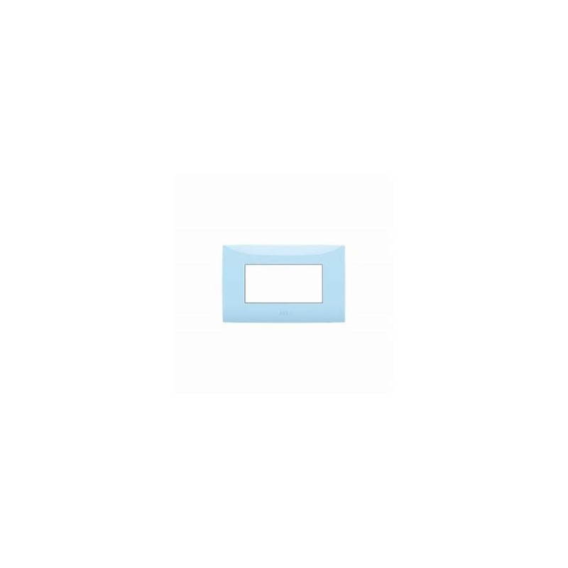 4-module plate, pastel blue 4-module plate, pastel blue