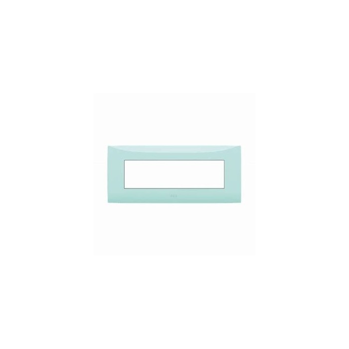 7-module plate, pastel green