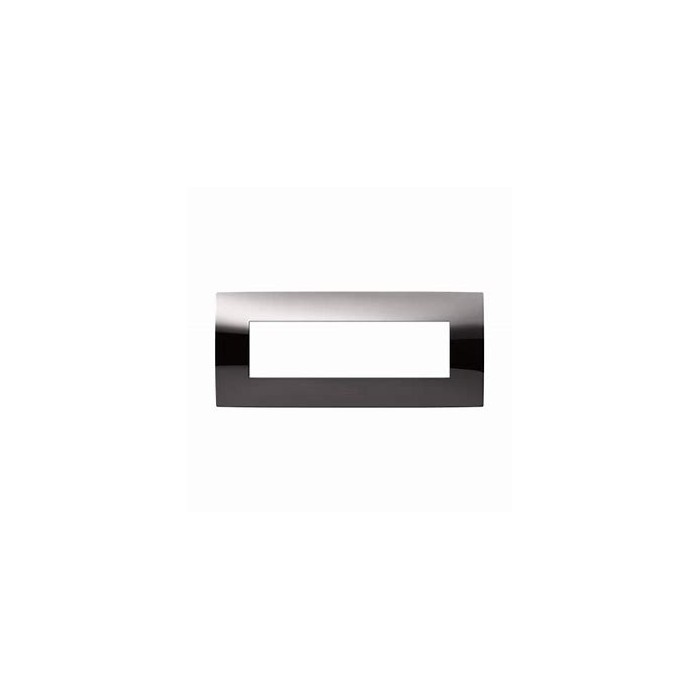 Placca 7 mod. metal black lucido