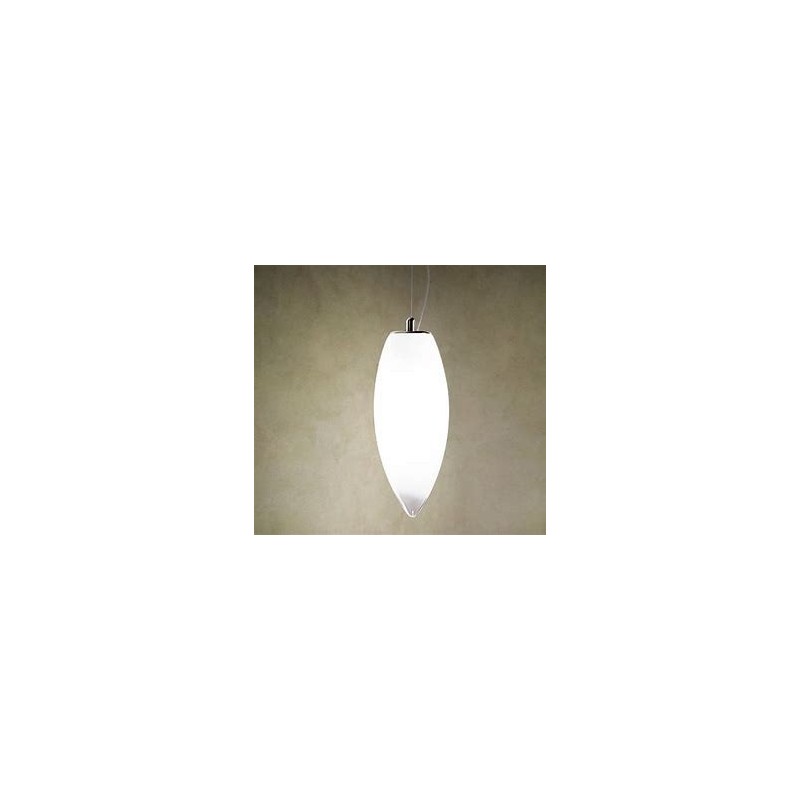 Bacona sospens.bianco white shaded nickel e27 1x100w Bacona sospens.bianco white shaded nickel e27 1x100w