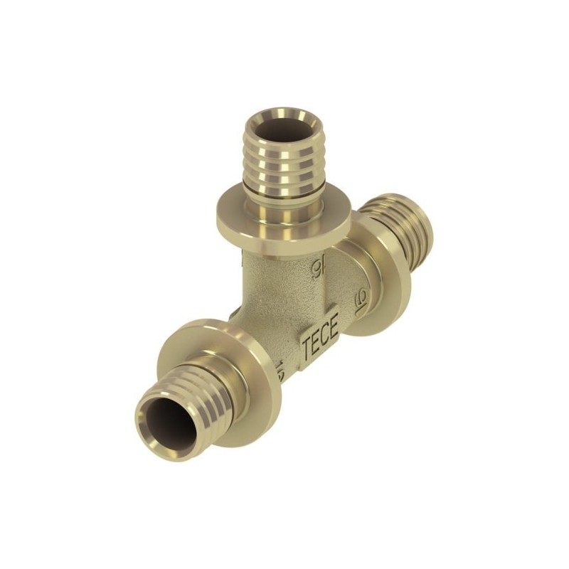 TECEflex T-Connector 20x20x20 mm - Standard Brass TECEflex T-Connector 20x20x20 mm - Standard Brass