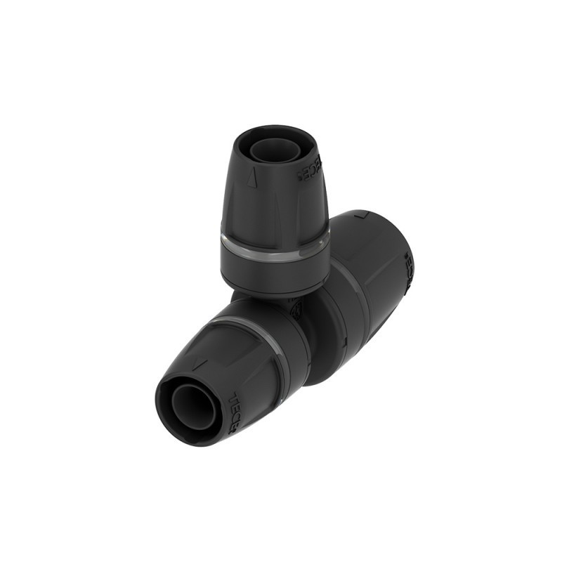 TECElogo-Push Reduced Intermediate "T" Connection 25x - In PPSU TECElogo-Push Reduced Intermediate "T" Connection 25x - In PPSU