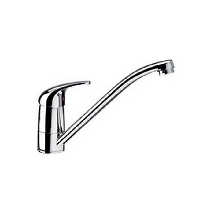 Single hole sink mixer with nettunodue spout