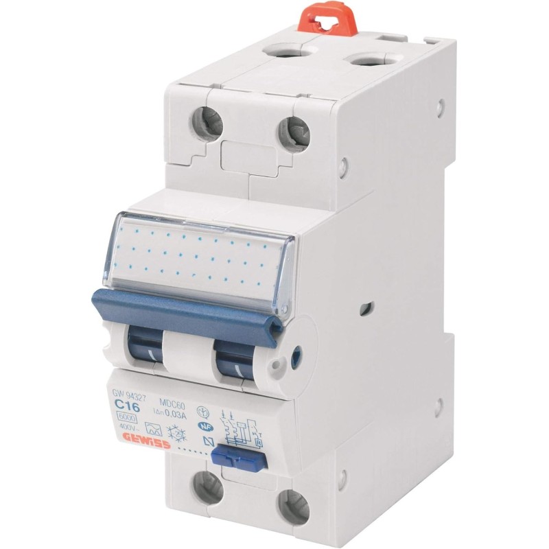 Interruttore magnetotermico differenziale co.1p+n c13 4,5ka ac/0,03 2m Interruttore magnetotermico differenziale co.1p+n c13 4,5ka ac/0,03 2m