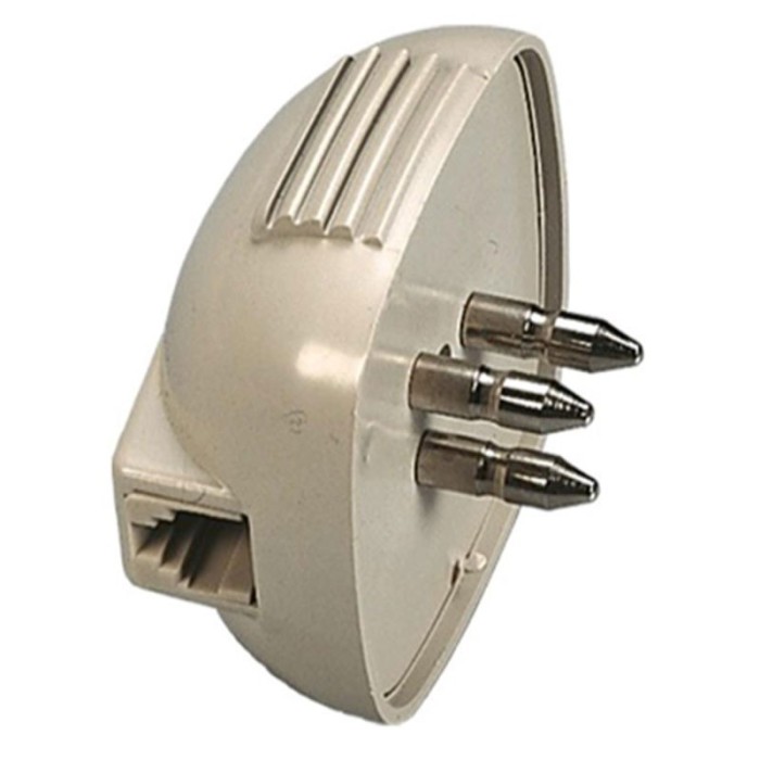 Three-pole telephone plug