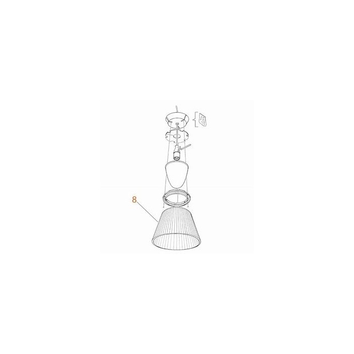 Romeo s1 soft fabric lampshade (only used lampshade from display)