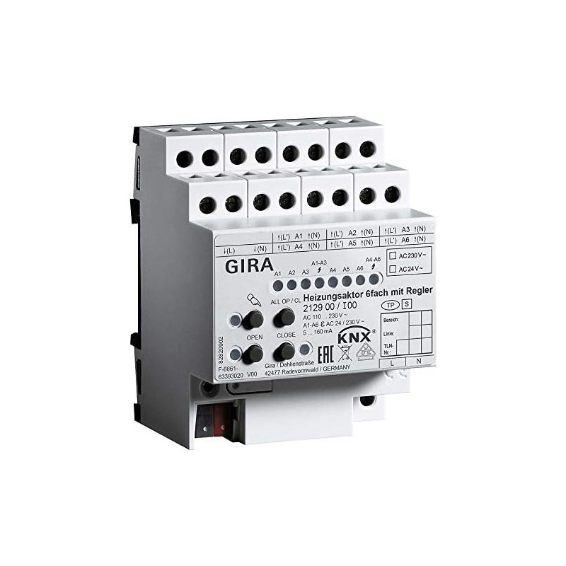 Heating actuator 6 mod. knx am regulator Heating actuator 6 mod. knx am regulator
