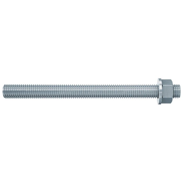 Fischer FIS A M8x130 – Barra Filettata in Acciaio Zincato 5.8 con Dado e Rosetta